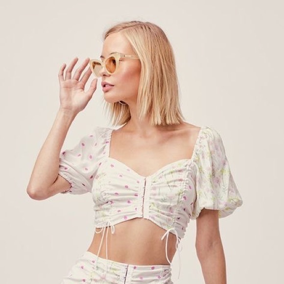 For Love And Lemons Tops - For love & lemons Strudel Floral Blouse top XS